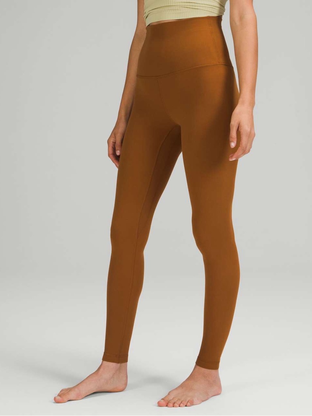 lululemon athletica Copper Brown Knit Top Size 8